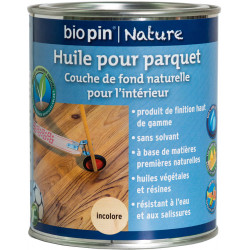 Huile pour parquet 0,75 L - Incolore - Biopin Nature