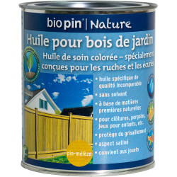 Huile pour bois de jardin 0,75 L - Pin-mélèze de marque Biopin Nature, référence: B5247300