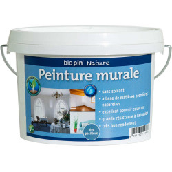 Peinture murale intérieure naturelle 1 L - Bleu pacifique - Biopin Nature