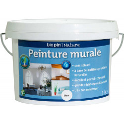 Peinture murale intérieure naturelle 1 L - Blanc - Biopin Nature