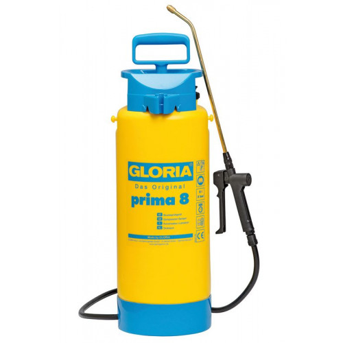 Pulvérisateur à pression Prima 8 - 8L-Lance et buse laiton - Gloria