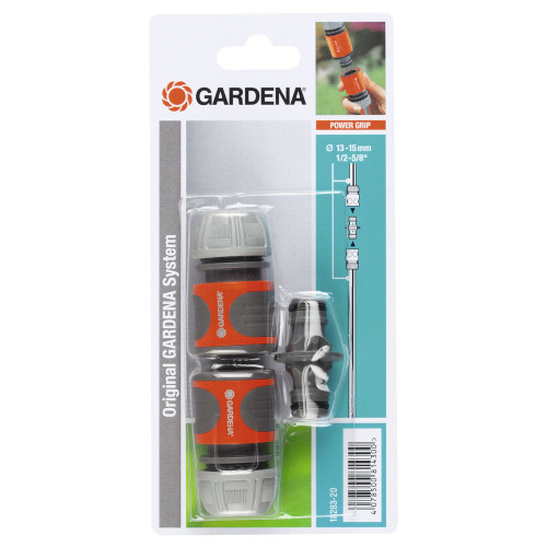 Nécessaire de connexion pour tuyau d'arrosage Ø 13 - 15 mm - GARDENA