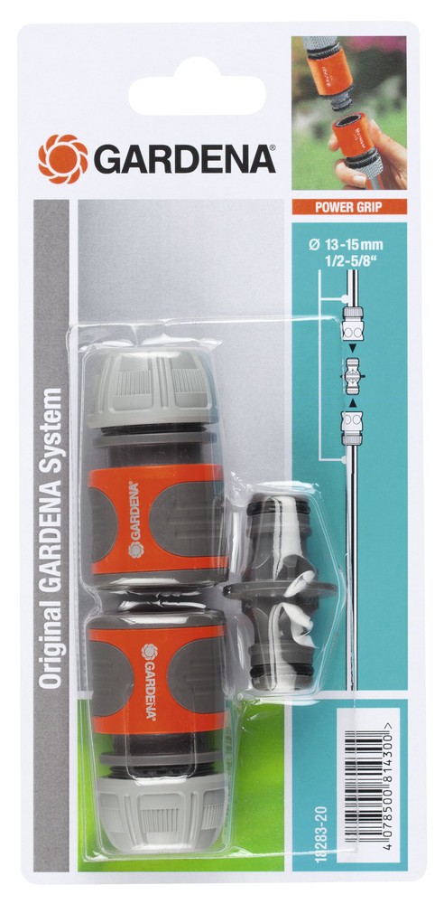 Nécessaire de connexion pour tuyau d'arrosage Ø 13 - 15 mm