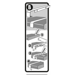 Profil de jonction Bord à Bord, Plan de travail 28mm, Forme 2 quarts de rond, de rayon 0 - 2 mm, Alu - Nordlinger