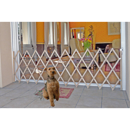 Bettacare Animaux Barrière Extensible Bois Barrière de Protection Porte  Chien