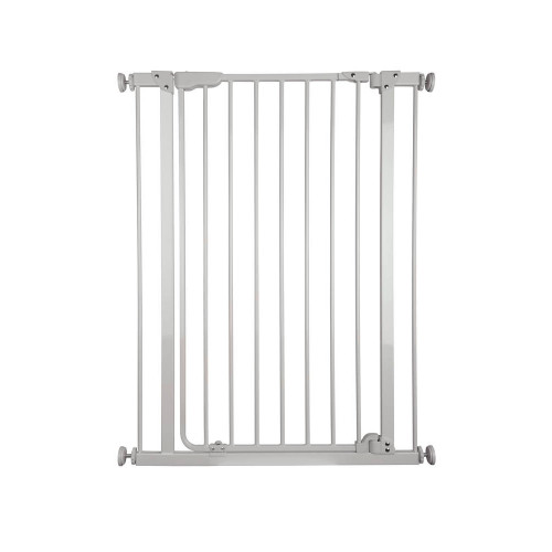 Barrière métal Mara, à pression et portillon, 73-84cm, hauteur 95cm - Nordlinger