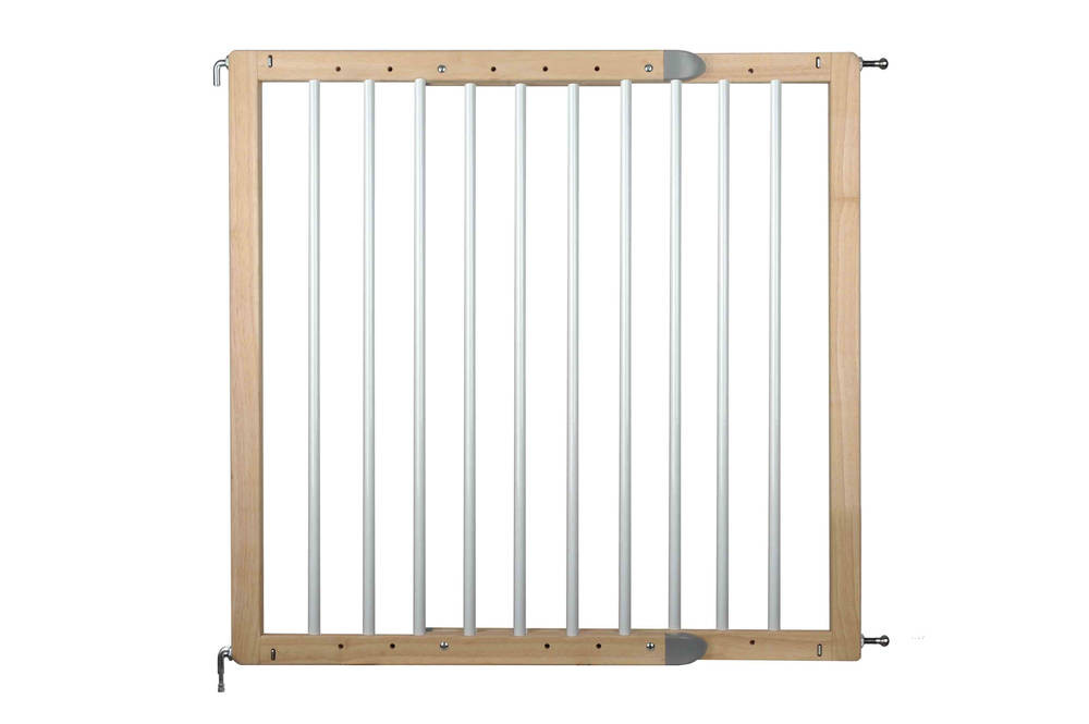 Barrière en Bois/Métal Maya, pivotante, 63-106cm, hauteur 77cm