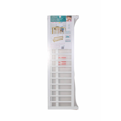 Barrière de lit 122cm - finition blanc - Nordlinger