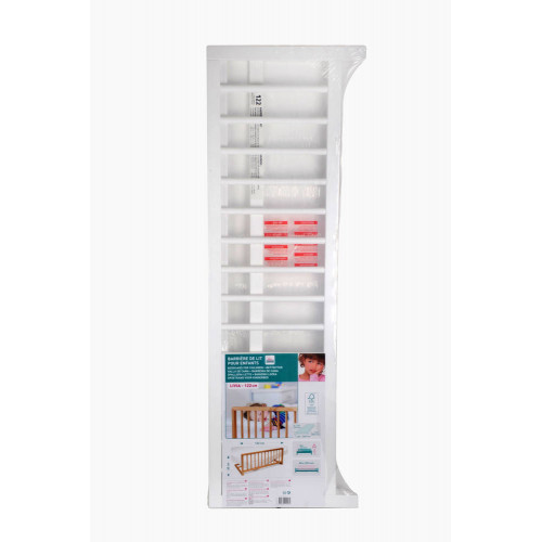 Barrière de lit 122cm - finition blanc - Nordlinger