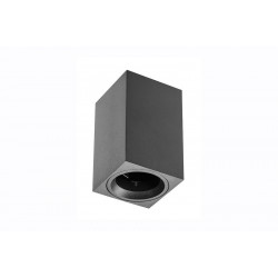 Petit plafonnier cubique SENSA mini - Aluminium - Noir - 11,5 cm - IP 20 - GTV Lighting