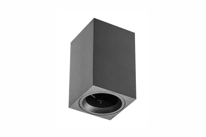 Petit plafonnier cubique SENSA mini - Aluminium - Noir - 11,5 cm - IP 20