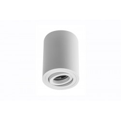 Petit plafonnier cylindrique SENSA avec tête rotative - Aluminium - Blanc - 11,5 cm - IP 20