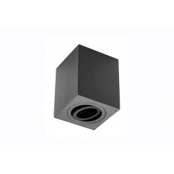 Petit plafonnier cubique SENSA avec tête rotative - Aluminium - Noir - 11,5 cm - IP 20 de marque GTV Lighting, référence: B5287000