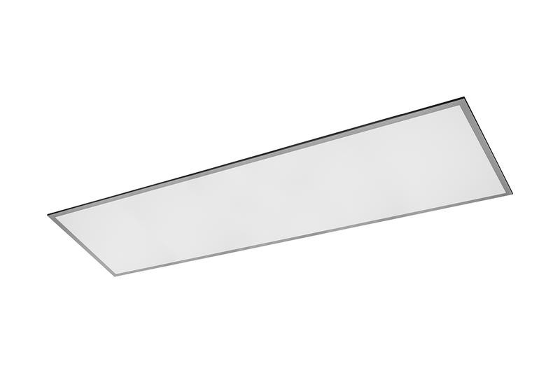 Dalle LED rectangulaire grise - 29,5 x 119,5 cm - 40 W - 4400 lumens - blanc - IP54