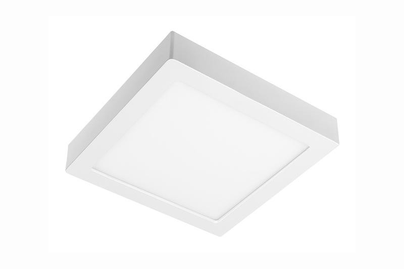 Luminaire LED BOLERO carré - encastrable/applique - 22,7 x 22,7 cm - 1600 lumens - IP 40