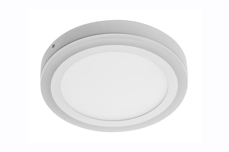 Luminaire LED TWINS rond aluminium - applique - ø 19,5 cm - 1140 lumens - IP 20
