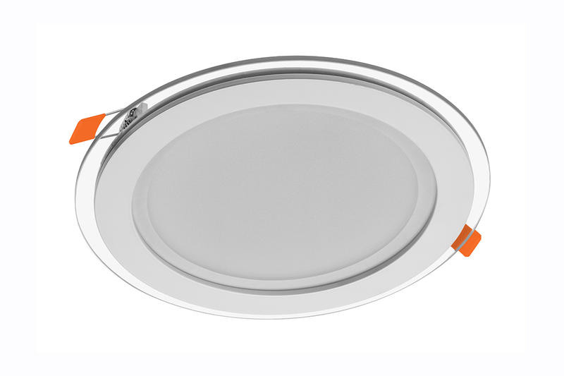 Luminaire LED VERIS rond aluminium - encastrable - ø 20 cm - 1300 lumens - IP 54