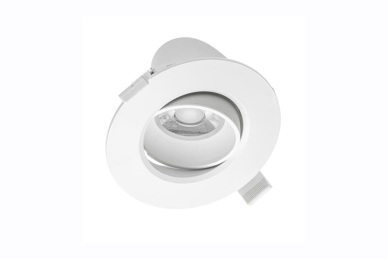 Luminaire LED VOLARE rond aluminium - encastrable - ø 9 cm - 400 lumens - IP 20