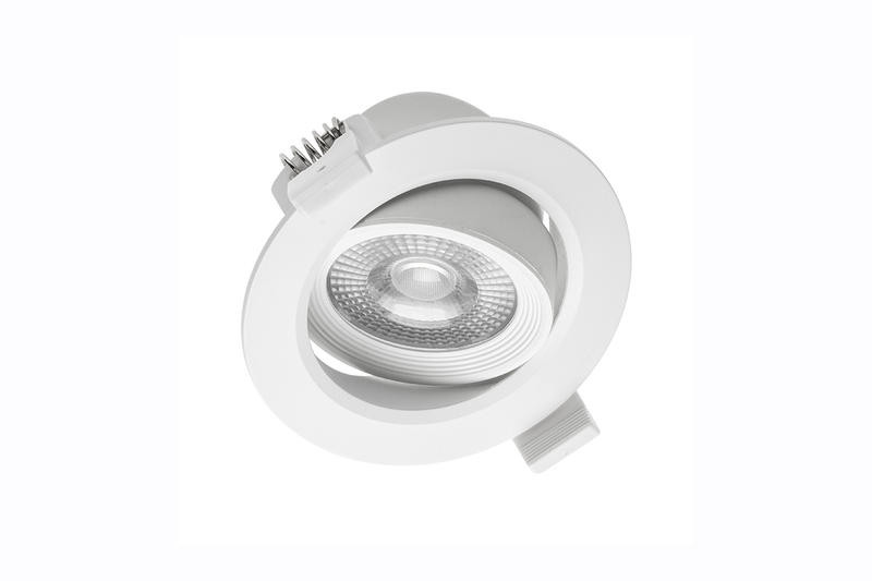 Luminaire LED VOLARE rond aluminium - encastrable - ø 10,4 cm - 800 lumens IP 20