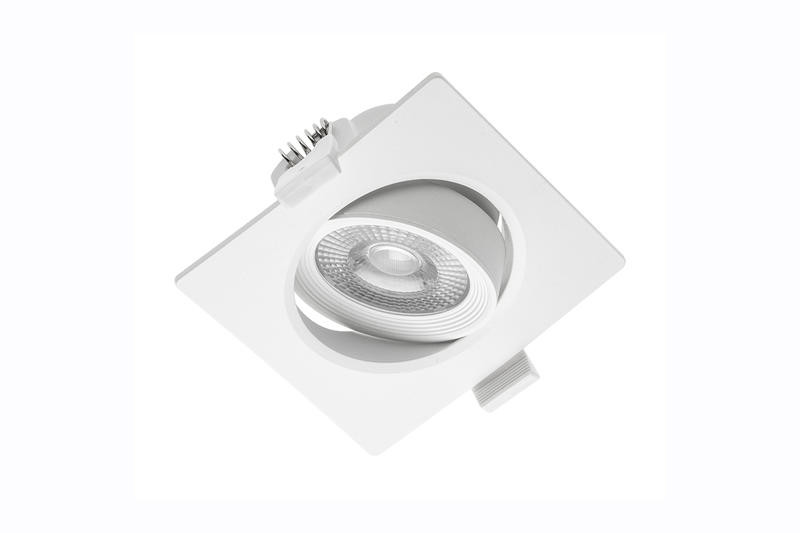 Luminaire LED VOLARE carré aluminium - encastrable - 10,4 x 10,4 cm - 800 lumens IP 20