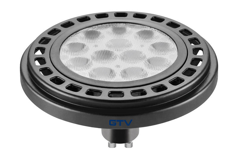 Ampoule LED GU10 noire - 12 W - 950 lumens - blanc chaud