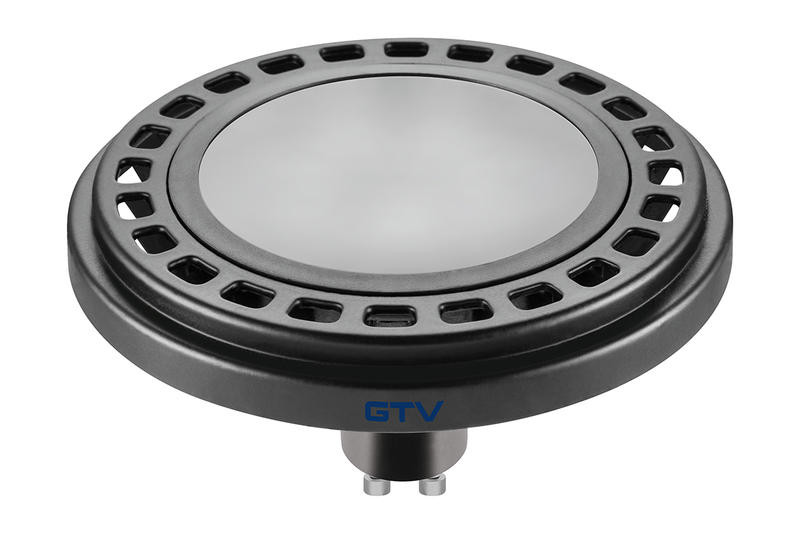 Ampoule LED GU10 noire - 12 W - 850 lumens - blanc chaud