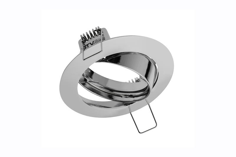 Spot de plafond PORTO orientable - encastrable - aluminium - couleur chrom - ø 7,5 cm