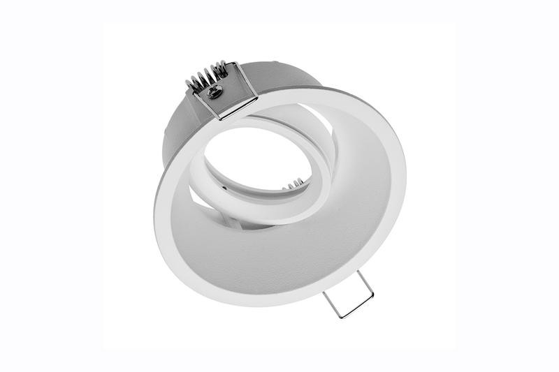 Spot de plafond SALTO orientable - aluminium - blanc - ø 9 cm