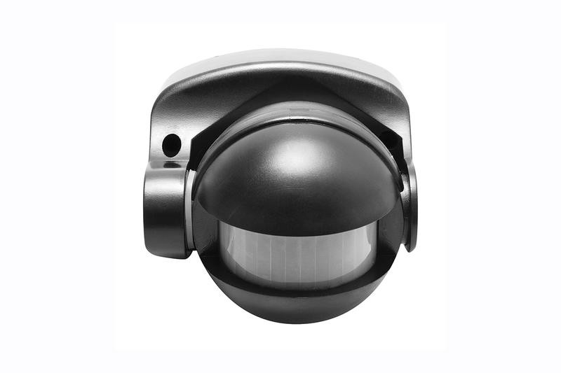 Détecteur de mouvement CR-1 noir - plafond/murale - détection 10 m - 180° - IP 44