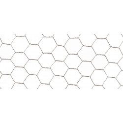 Grillage métalique 0,5 x 25 m - maille 25 x 0,8 mm - structure hexagonale - triple torsion - NORTENE 