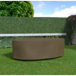 Housse de protection en polyester pour table ovale - 230 x 130 x 70 cm - 90m/g2 - NORTENE 