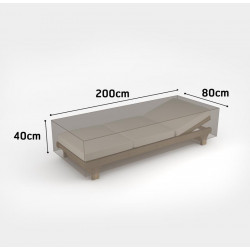 Housse de protection en polyester pour chaise longue - 200 x 80 x 40 cm - 90 g/m2 - NORTENE 