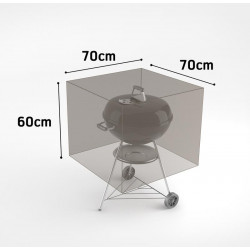 Housse de protection en polyester pour barbecue - 70 x 70 x 60 cm - g/m2 - NORTENE 
