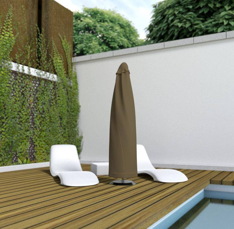 Housse de protection en polyester pour Parasol - 60 x h 200 cm - g/m2