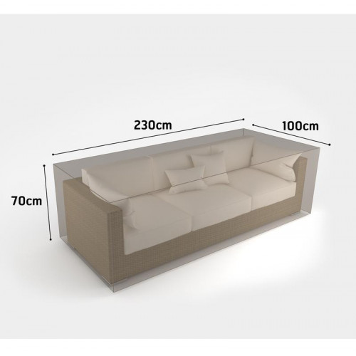 Housse de protection en polyester pour canapé 3 places - 230 x 100 x 70 cm - g/m2 - NORTENE 