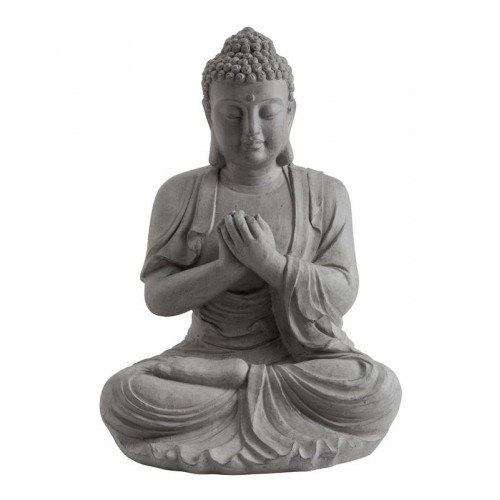 Statue décorative BUDDHA en fibre de verre et argile - 60 cm - NORTENE 