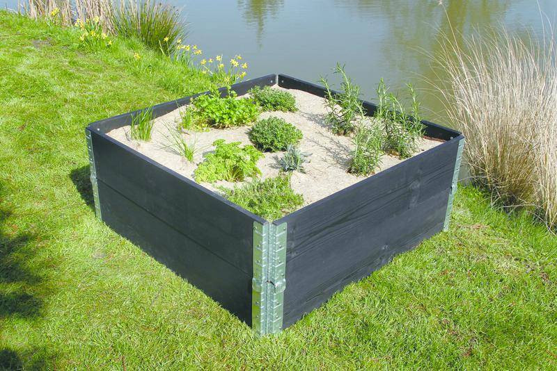Paillage naturel pour jardin et potager 100% biodégradable - 95 x 95 cm - 500 g/m2
