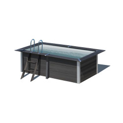 Piscine rectangulaire Avantgarde composite 3,26 x 1,86 x H 0,96m - Filtration à sable - GRE POOLS