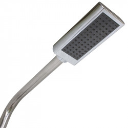 Douche de jardin en acier inoxydable avec lave-pied de marque GRE POOLS, référence: J5362800