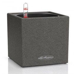 Canto Stone 14 - 14x14x14 cm - Kit Complet, noir graphite - LECHUZA