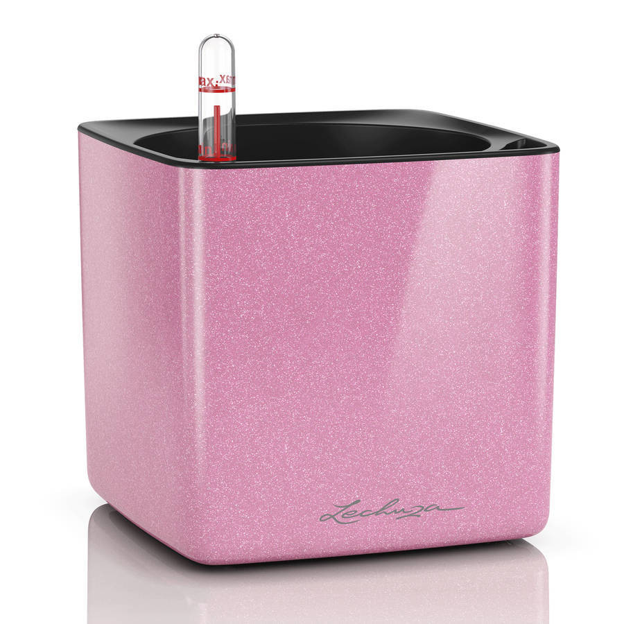 Cube Glossy 14 Kiss - 14x14x14 cm - Kit Complet, rose bonbon ultra brillant
