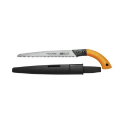 Grande scie de jardin à lame fixe avec étui de marque FISKARS, référence: J529700