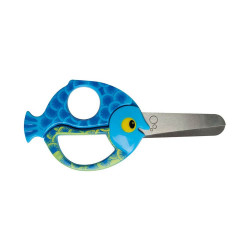 Ciseaux Enfants poisson 13 cm de marque FISKARS, référence: B646000