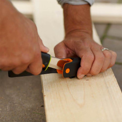 Couteau travaux difficiles Fourreau -aiguiseur intégré - surface de frappe - FISKARS