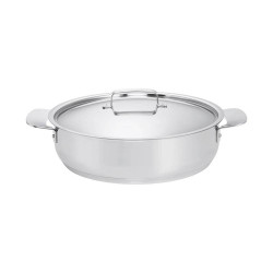 Sauteuse à anses - All Steel - 28 cm - avec couvercle de marque FISKARS, référence: B4464700