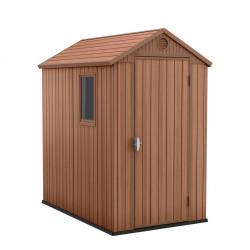 ABRI JARDIN RESINE - DARWIN - 2M² - MARRON - CHALET & JARDIN