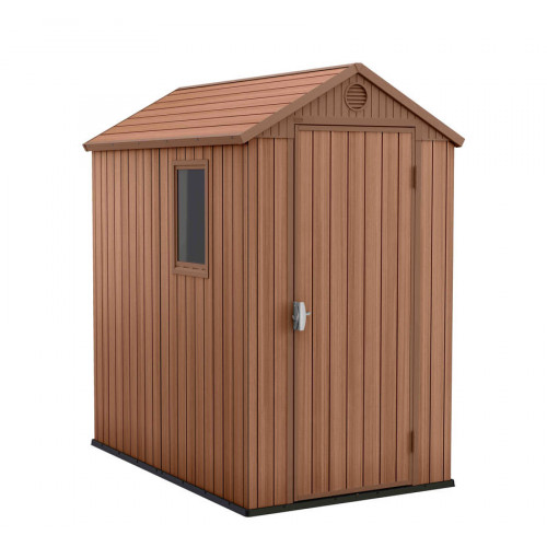 ABRI JARDIN RESINE - DARWIN - 2M² - MARRON - CHALET & JARDIN