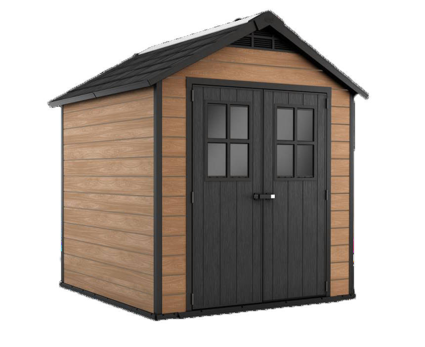 ABRI JARDIN RESINE - WOODIUM 757 - 5,1m² - MARRON