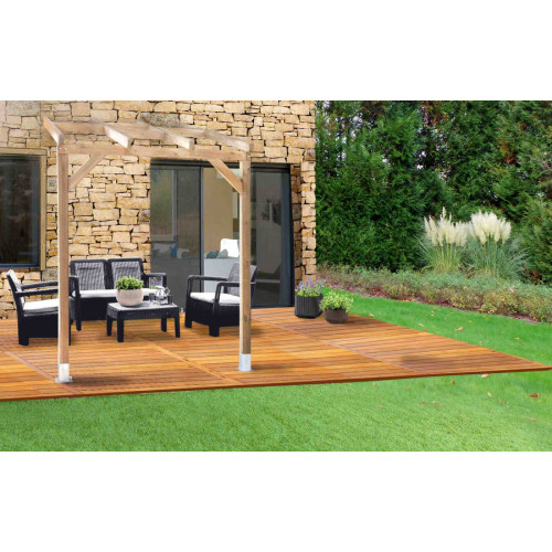 TOIT TERRASSE BOIS 3X2 SANS TOIT - CHALET & JARDIN