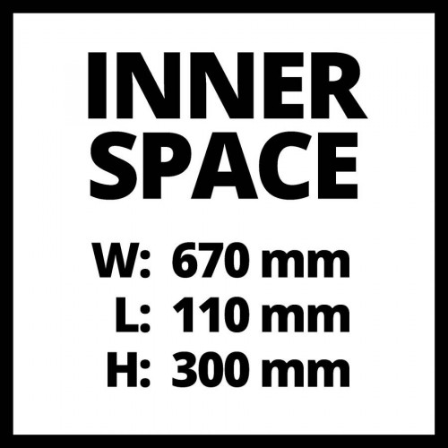 Coffret de transport – E-Box L70/35 – Charge max. 50 kg – Intérieur mousse - EINHELL 